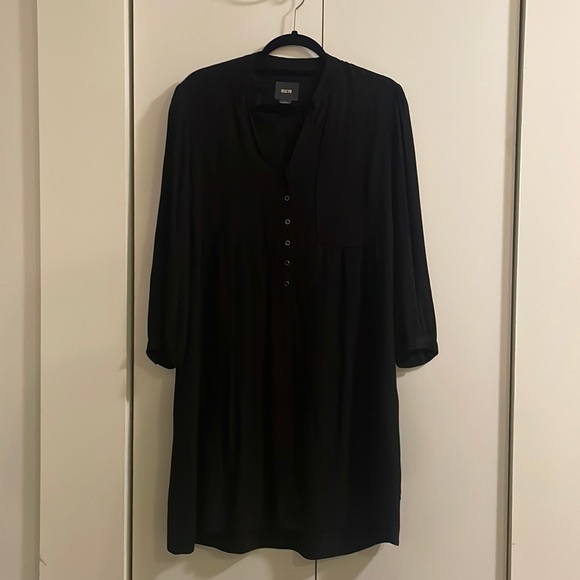 Anthropologie Dresses & Skirts - Anthropologie Maeve Black Shirt Dress with pockets